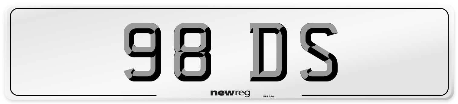 98 DS Number Plate from New Reg